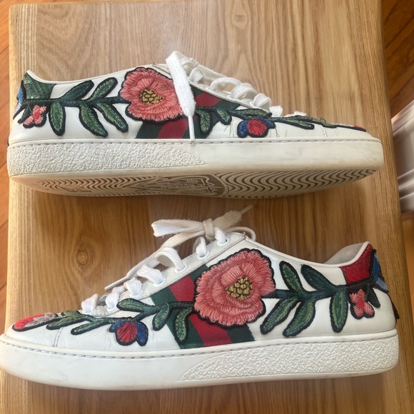Gucci Ace Embroidered Sneaker size 37 - Picture 1 of 5